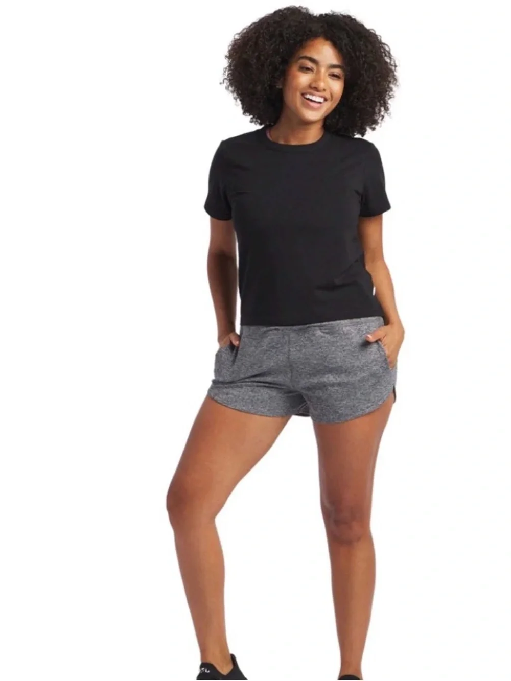 Feat Flow Tech Roam 2" Short Heather Gray Women's Size Small - Picture 10 of 10